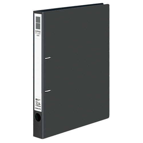 Dﾘﾝｸﾞﾌｧｲﾙ(ER) A4ﾀﾃ 2穴 200枚 20mmとじ 背幅34mm ﾀﾞｰｸｸﾞﾚｰ 1ｾｯﾄ(10冊)画像