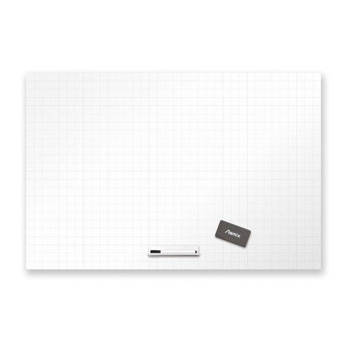 抗菌ホワイトマグネットシート 暗線入り LL AWM08 アスカ画像