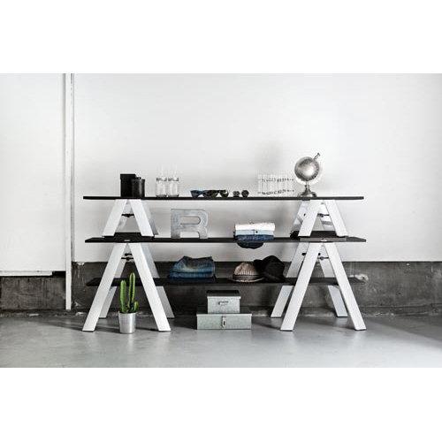 踏み台　ルカーノ　２段　ホワイト画像