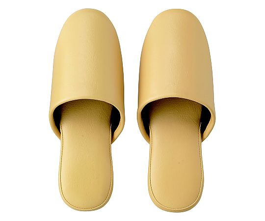 シボナシレザー風スリッパ イエロー M 1パック(5足組入)画像