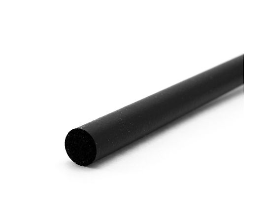 丸型スポンジEPDM ゴム8Φmm×2m 円形のスポンジが連なった状態、表面は滑らかで柔らかそうな質感。