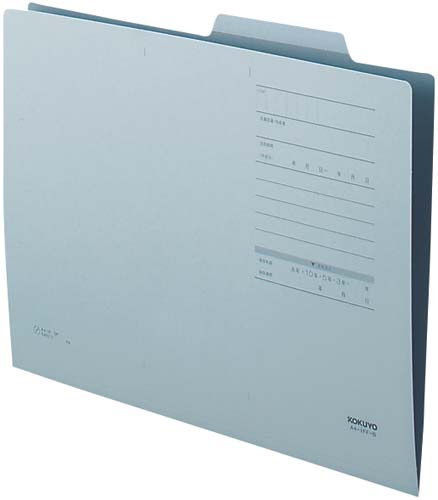 個別フォルダーＦタイプカラーＡ４　青　１００枚画像