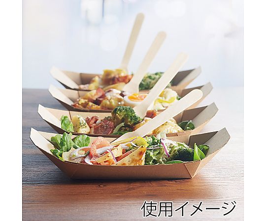 食品容器 ネオクラフト 舟型トレー 50枚 透明な舟型トレーが整然と並んでいる様子
