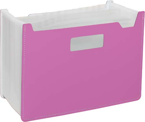 ドキュメントスタンドＡ４ヨコ　２５ポケット　ピンク画像