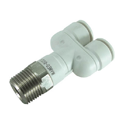 ﾀｯﾁｺﾈｸﾀｰﾌｧｲﾌﾞ ﾒｲﾙﾌﾞﾗﾝﾁﾜｲ(ﾎﾜｲﾄﾎﾞﾃﾞｨｰ)10mm･R3/8 1個画像