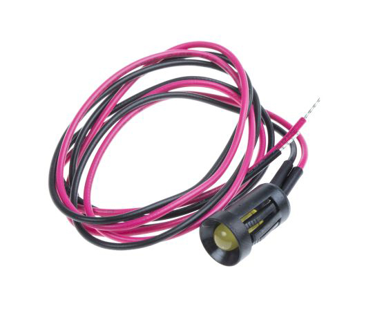 LED表示灯　黄　8mm　12　V　dc画像