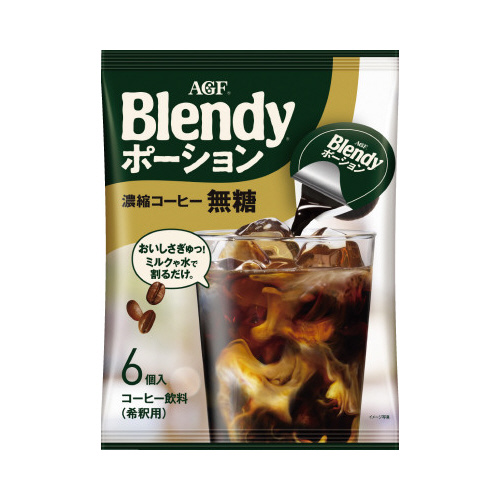 ブレンディ　ポーション濃縮コーヒー　無糖６個×３