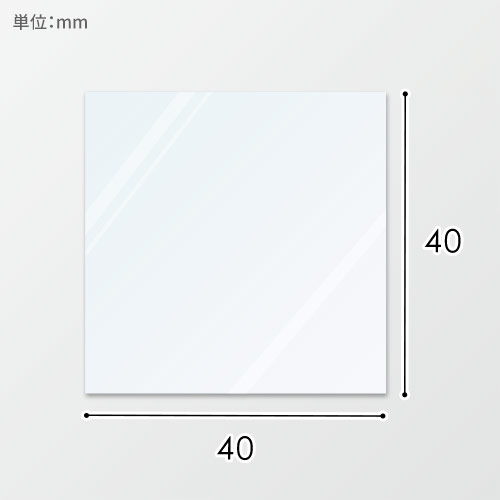 食品用OPPシート（透明・40×40mm）画像