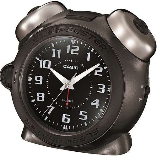 ｸｵｰﾂ置時計 大音量ﾍﾞﾙ音ｱﾗｰﾑ ﾒﾀﾘｯｸﾀﾞｰｸｸﾞﾚｰ 1台画像