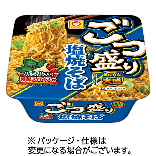 ﾏﾙちゃん ごつ盛り 塩焼そば 156g 1ｾｯﾄ(24食:12食×2ｹｰｽ)