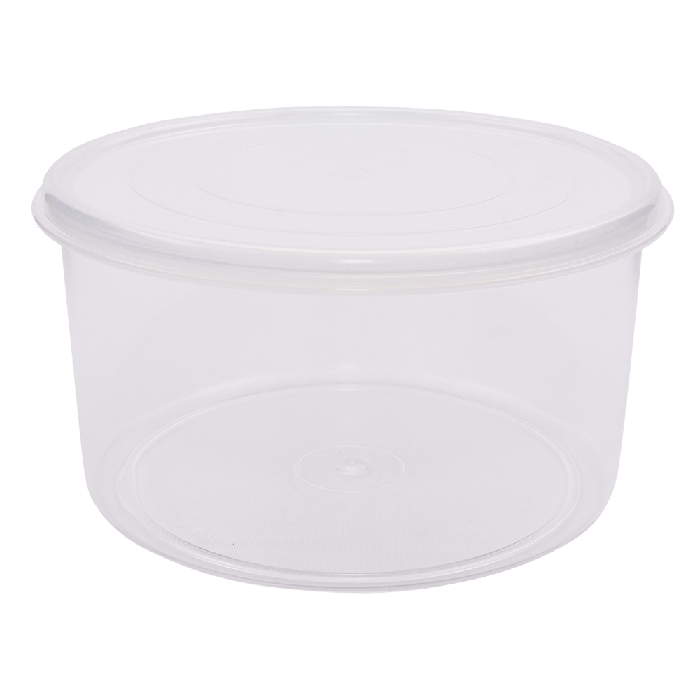 丸型V式容器（スチロール製）　3個入　φ135×φ128×76mm画像