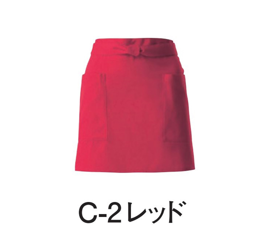 ショートエプロン レッド画像