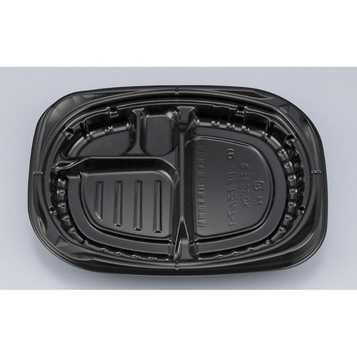 シーピー化成 弁当容器 CBFまろん7-1 黒 本体画像