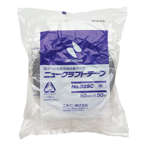ニチバン ニュークラフトテープ305C黒 50mm×50m 305C650画像