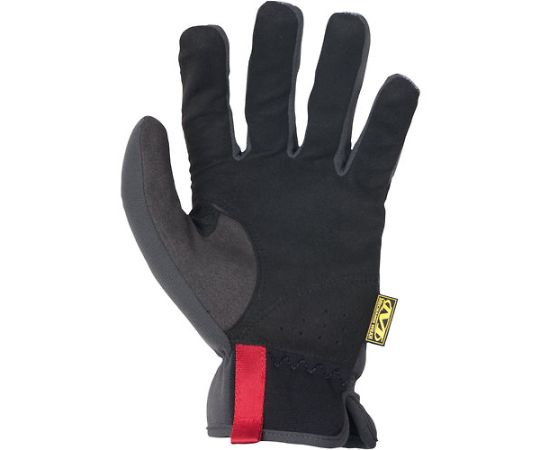 ファストフィット　ブラック　XL 製品の前面がよく見える角度での撮影、光沢のある黒い生地が特徴的。