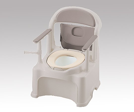 ポータブルトイレ (きらく) (やわらか便座/580×568×768～868mm)