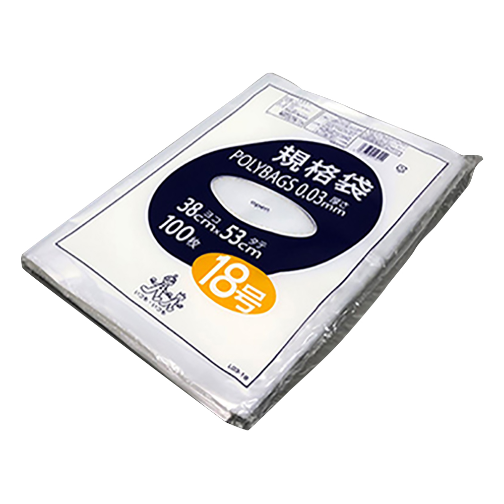 ポリバック規格袋（0.03mm）　380×530mm　100枚画像