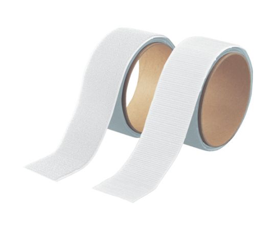 マジックテープ®セット強粘着幅50mm長さ1m白（1巻=1セット）画像