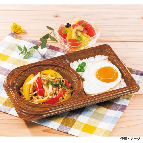 シーピー化成 弁当容器 CBFNランチ11 栓木 本体画像