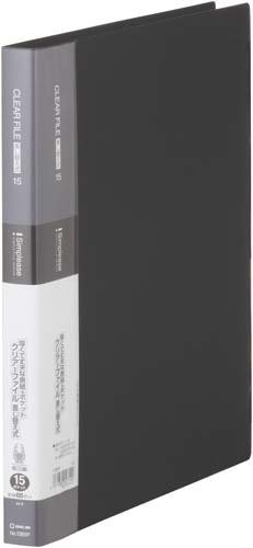 シンプリーズクリアーＦ差替式黒Ａ４縦背幅２５ｍｍ