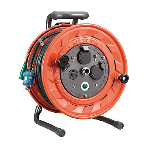 ｺｰﾄﾞﾘｰﾙ(単相100V)30mｺﾝｾﾝﾄ穴3個ｱｰｽ付 1台画像