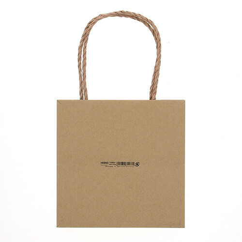 箱ものの持ち帰りに最適！オシャレなクラフト無地の手提げ紙袋