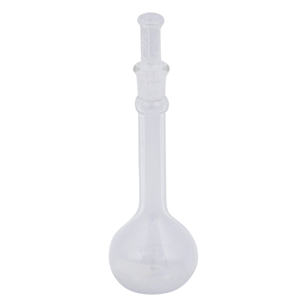 メスフラスコ　CLassA　白・保証書付き 25mL画像