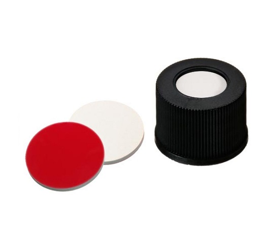 オートサンプラー用バイアル用 黒キャップ 100個入画像