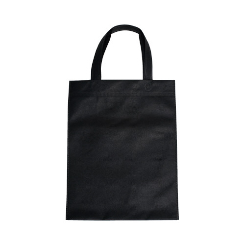 不織布Ａ４手提げバッグ　ブラック　１０枚×５画像