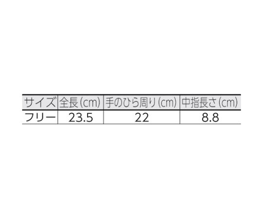牛表革手袋 クレストC （10双入） パッケージが前面に向いている状態、表面にシンプルなデザインの印刷が施されている。