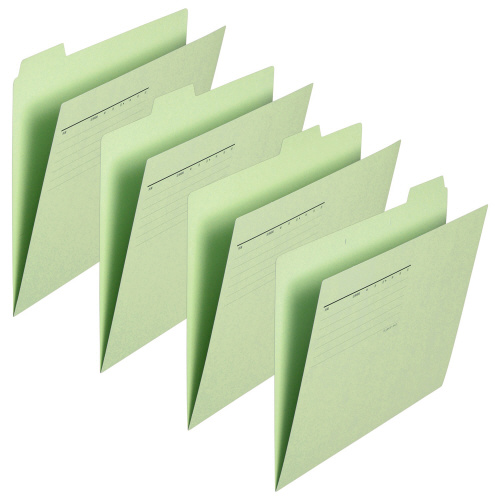 カットフォルダー　４山Ａ４横　グリーン×１０画像
