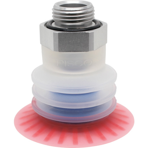 包装袋用真空ﾊﾟｯﾄﾞ直付型20度3段G3/8球面型 1個画像