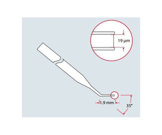 生検用チップI 内径 19μm, 外径 24μm 1式（25本入）画像