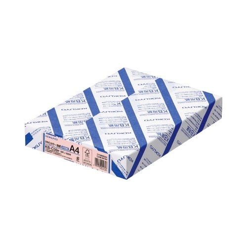 ＰＰＣカラー用紙共用紙６４ｇ　Ａ４　５００枚桃画像