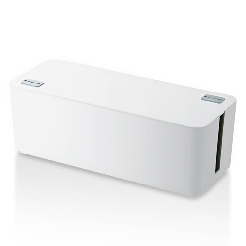 ケーブルボックス　収納　６個口　大サイズ　白画像