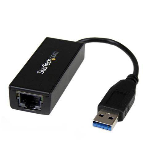 USB3.0-Gigabit　Ethernet　LANアダプタ　10・100・1000Mbps対応　ブラック　1個