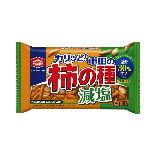 減塩亀田の柿の種６袋×３画像