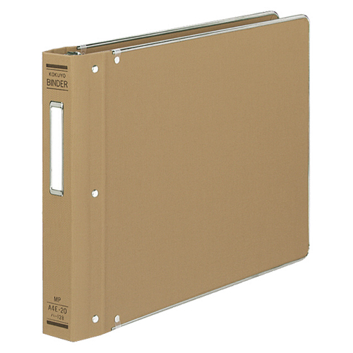 ﾊﾞｲﾝﾀﾞｰMP(布貼り) A4ﾖｺ 20穴 200枚収容 背幅52mm ふち金付き 1冊画像