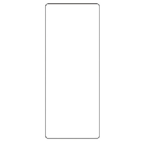 短冊型表示板 無地･ｴｺﾕﾆﾎﾞｰﾄﾞ･250×100×1厚 1枚画像