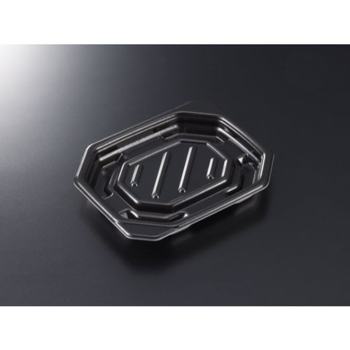 中央化学 軽食容器 TP デリグー 15-13 黒 本体画像