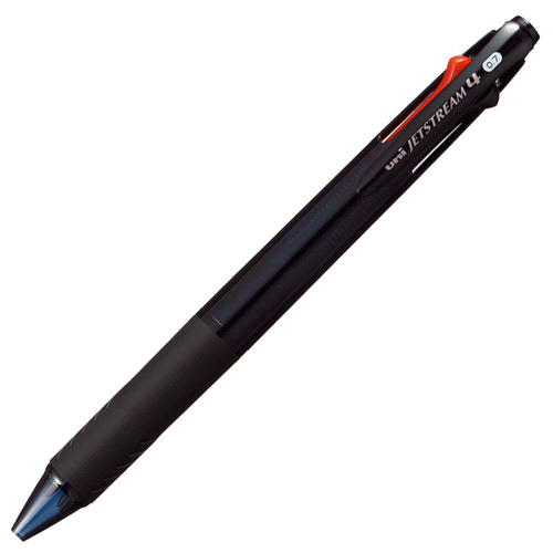 ジェットストリーム　4色ボールペン　0.7mm　(軸色:透明ブラック)　1本