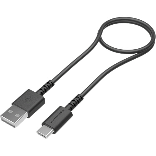 USB2.0　Type-C/USBケーブル　ブラック　50cm　1本画像