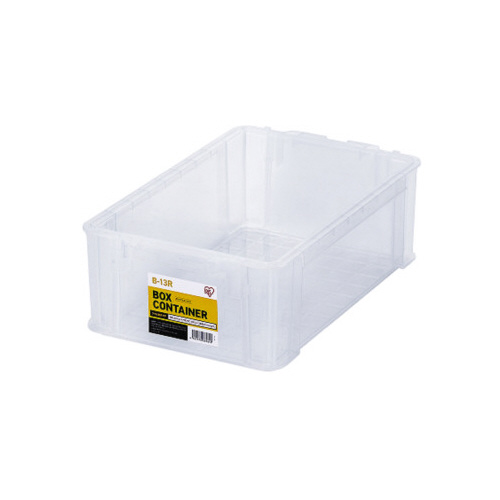 ボックスコンテナ　中　浅型　クリア　Ｂ－１３Ｒ×５画像