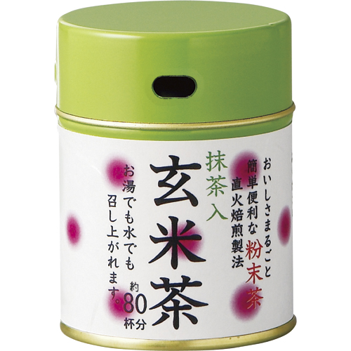 粉末抹茶入玄米茶 40g 1缶画像