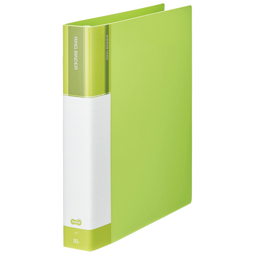 30穴ﾊﾞｲﾝﾀﾞｰ(PP表紙) A4ﾀﾃ 120枚収容 背幅48mm ﾗｲﾄｸﾞﾘｰﾝ 1冊画像