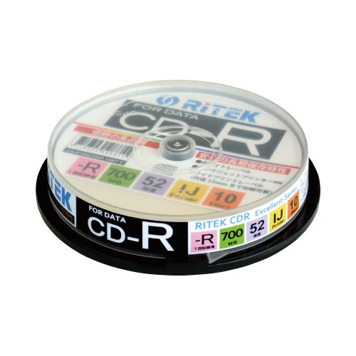 ＣＤ－Ｒデータ用　５２倍速　ＩＪ対応　１０枚ＳＰ