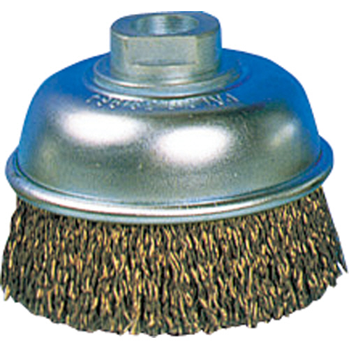 電動工具用ｶｯﾌﾟﾌﾞﾗｼ 真鍮ﾒｯｷ 外径85mm 1個画像