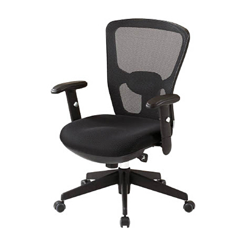 ｵﾌｨｽﾁｪｱ 背面ﾒｯｼｭﾀｲﾌﾟ肘付 1脚画像