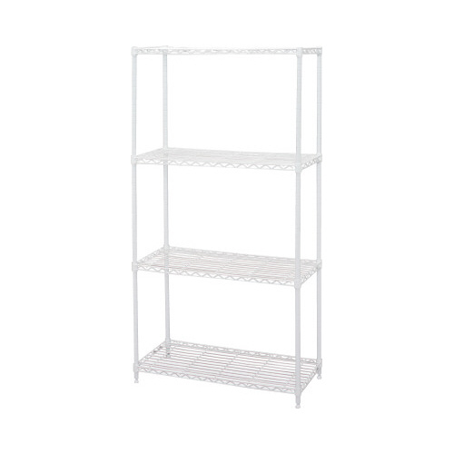 カラーメタルラック　幅７５０×高１２３０　ホワイト画像