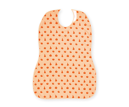 長持ちする大きなお食事エプロン（オレンジ）画像